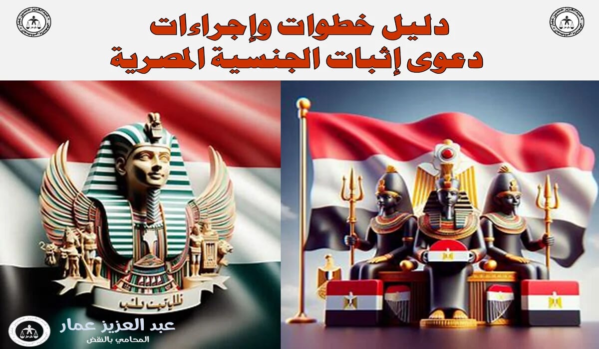 دليل دعوى إثبات الجنسية المصرية دليل دعوى إثبات الجنسية المصرية