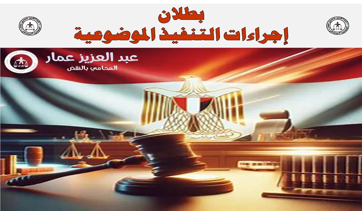 بطلان اجراءات التنفيذ بطلان اجراءات التنفيذ