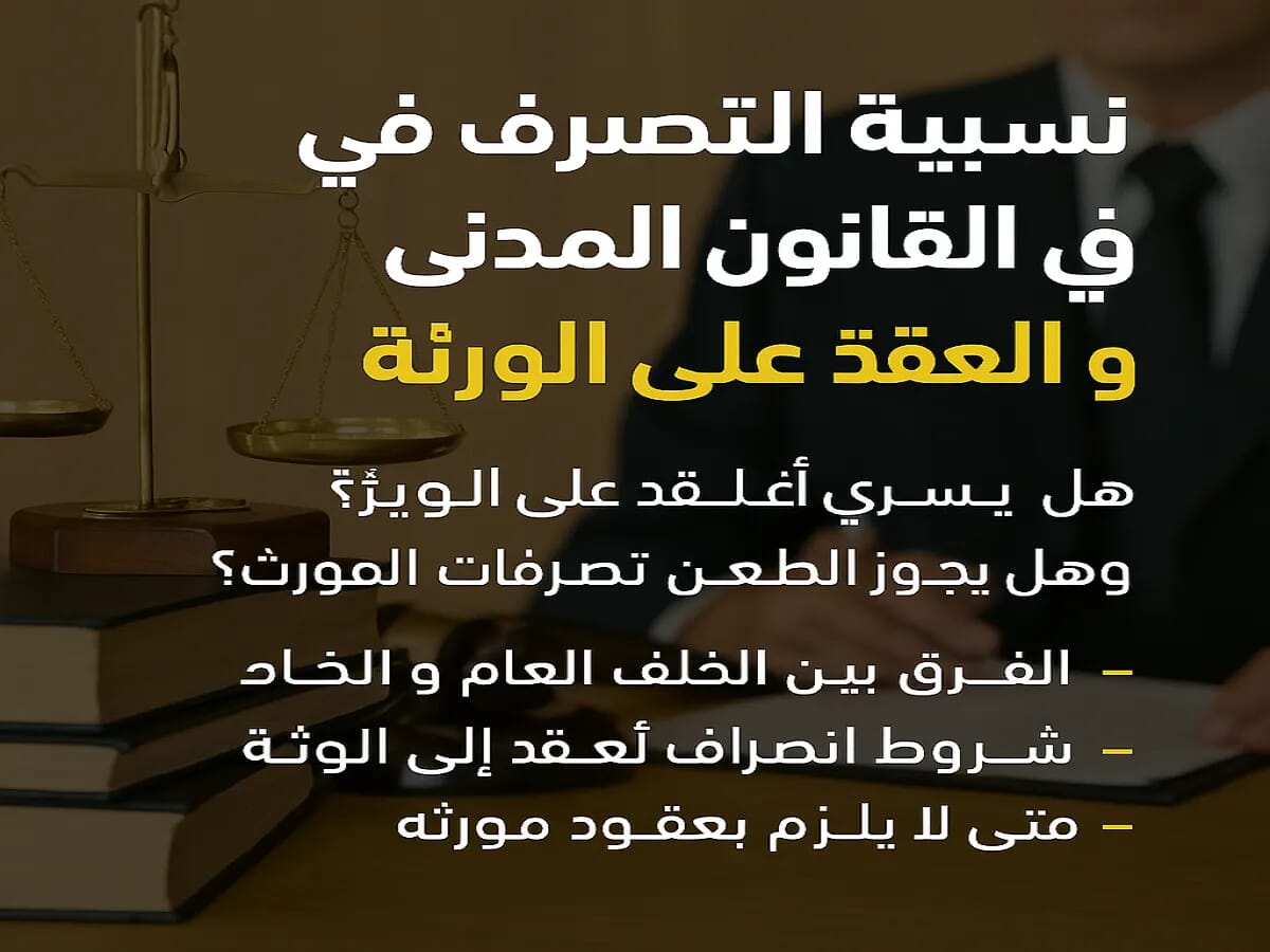 نسبية التصرف في القانون المدني وأثر العقد على الورثة – هل يسري العقد على الوارث؟