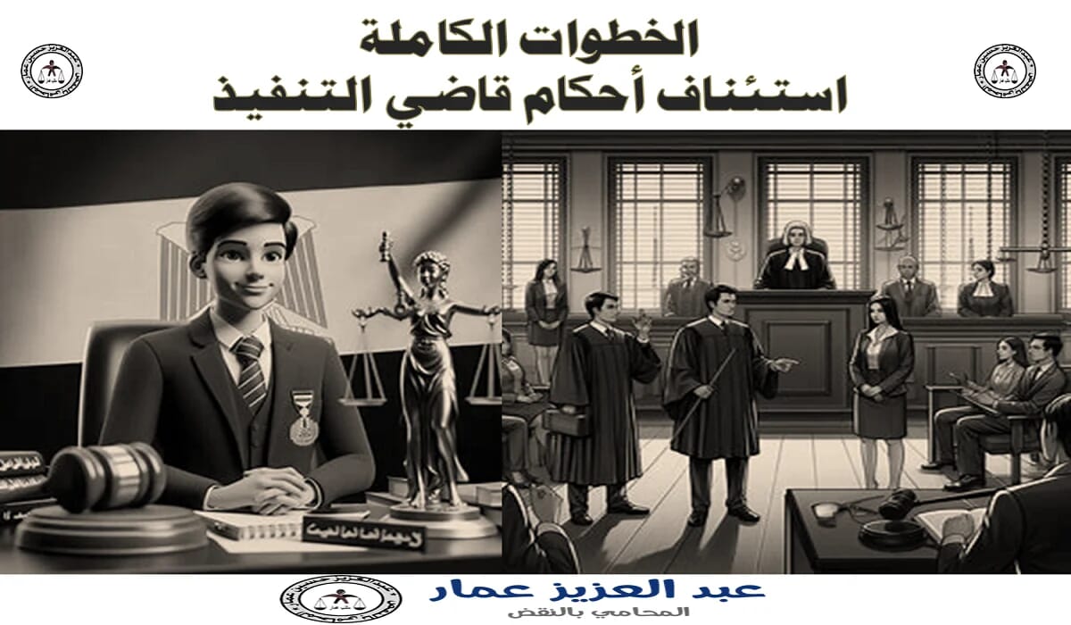 الخطوات الكاملة في استئناف أحكام قاضي التنفيذ 4 استئناف أحكام قاضي التنفيذ