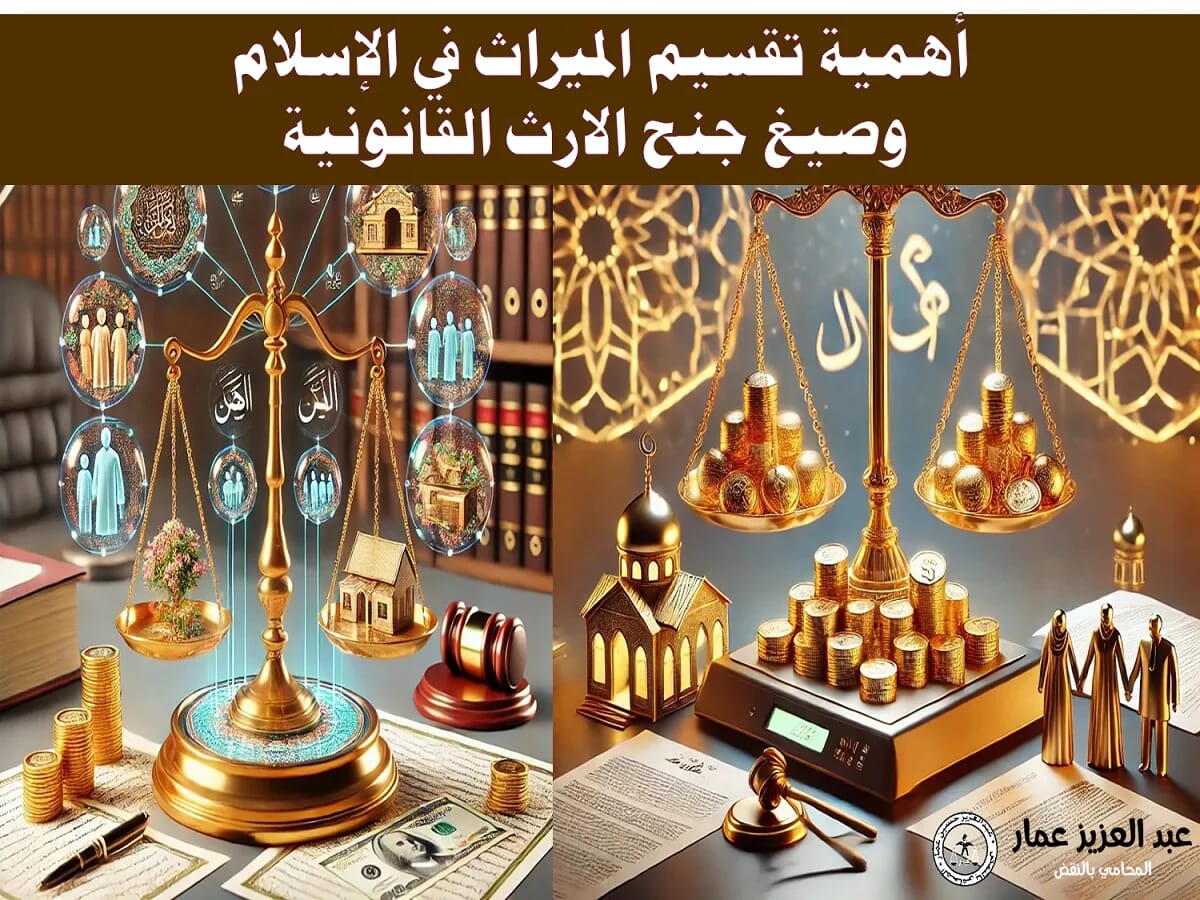 أهمية تقسيم الميراث في الإسلام وصيغ جنح الارث القانونية 7 تقسيم الميراث في الإسلام وصيغ جنح الارث القانونية
