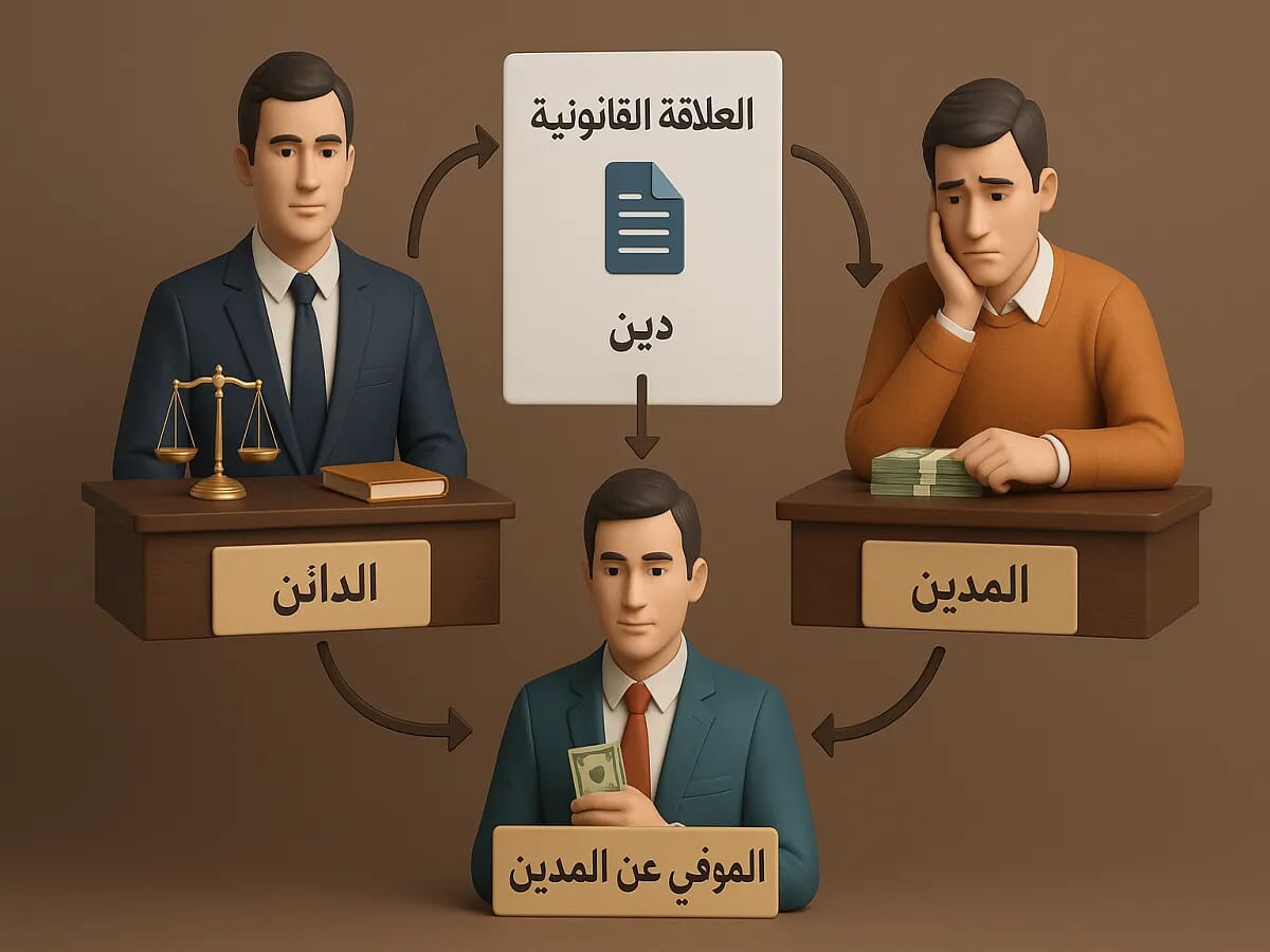 الحلول في المديونية بين الدائن والموفي والمدين الحلول في المديونية بين الدائن والموفي والمدين