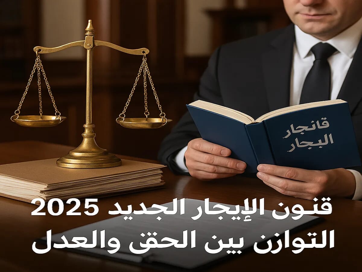 قانون الإيجار الجديد 2025 – التوازن بين الحق والعدل قانون الإيجار الجديد 2025 – التوازن بين الحق والعدل